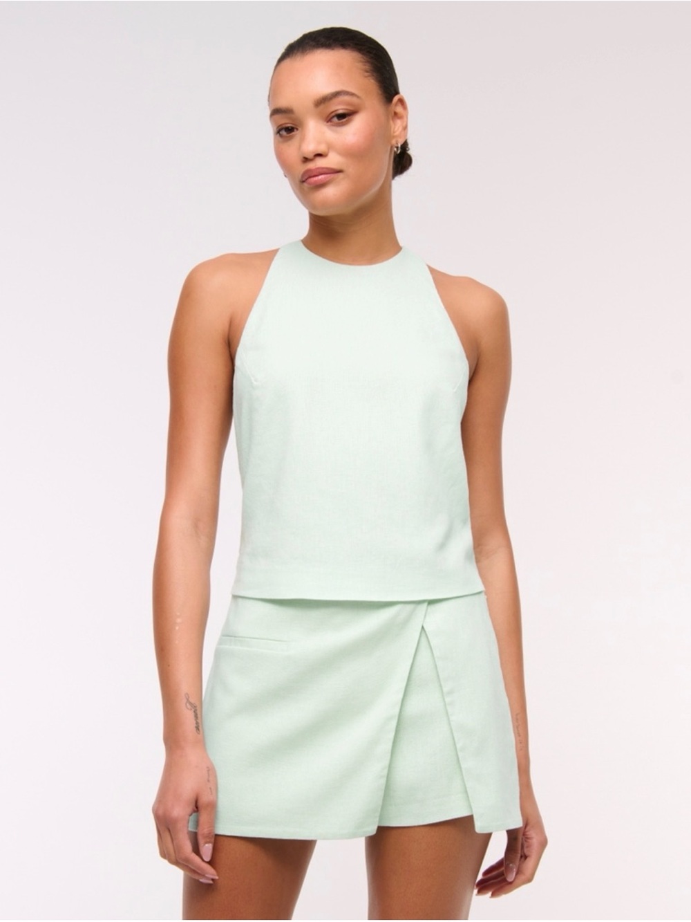 Abercrombie & Fitch Mint Green Mini Skort Set